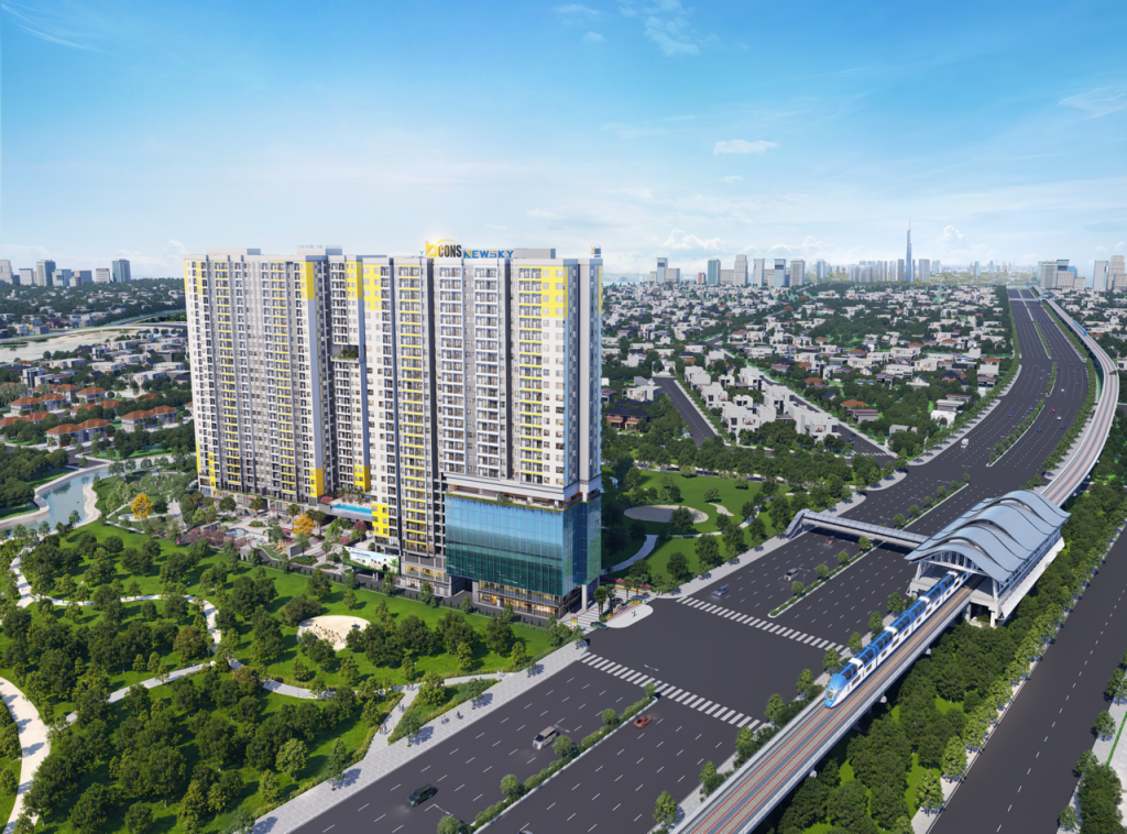 Phối cảnh dự án Bcons New Sky