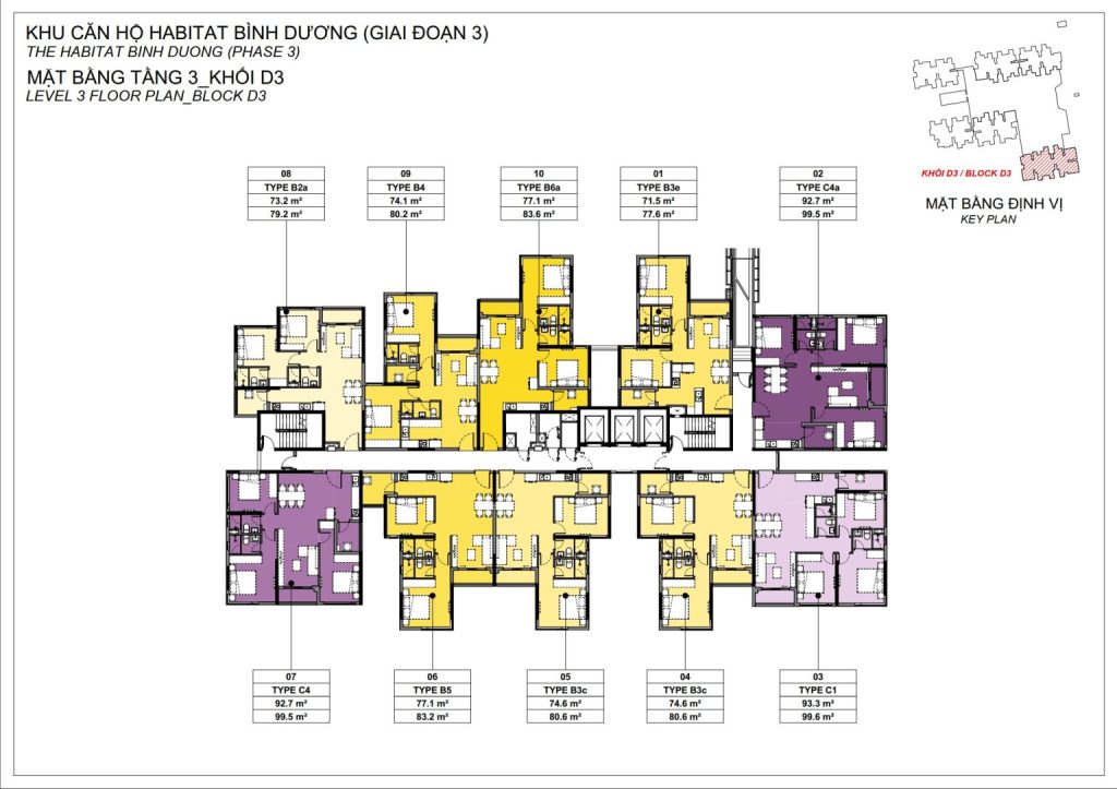 mặt bằng D3 Habitat Quốc Lộ 13