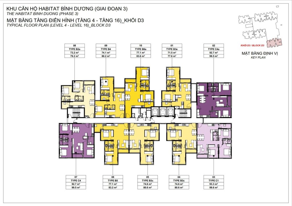 mặt bằng D3 Habitat Quốc Lộ 13
