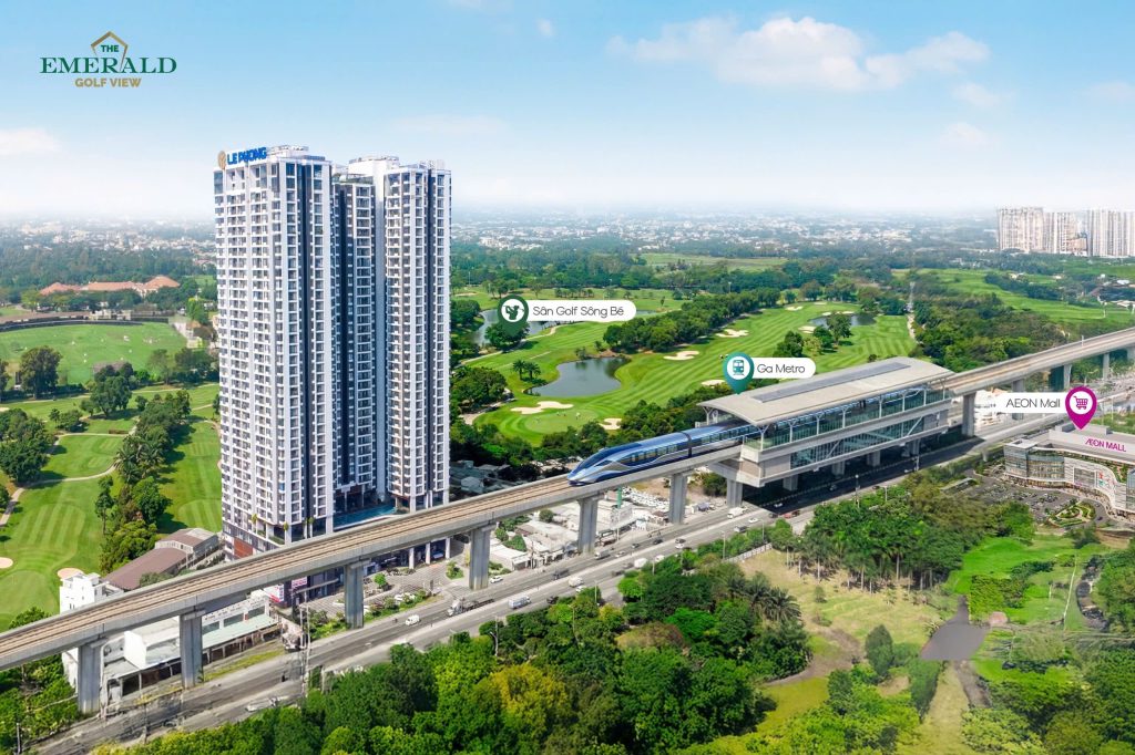phối cảnh the Emerald Golf View
