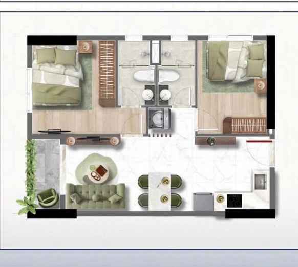 căn hộ bcons aria thiết kế tối ưu