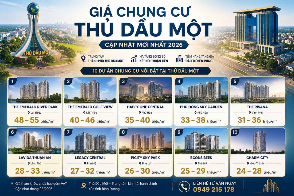 giá chung cư Thủ Dầu một